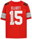 Framed Ezekiel Elliot Ohio State Buckeyes Signed Scarlet Nike Game Jersey