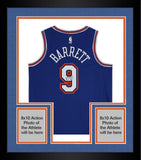 Framed RJ Barrett New York Knicks Signed Jordan Brand Statement Swingman Jersey