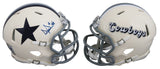 Cowboys Dak Prescott Signed Retro Speed Mini Helmet W/ Case BAS Witnessed