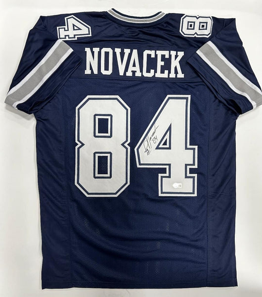 Dallas Cowboys JAY NOVACEK Signed Custom Blue Jersey AUTO - BAS
