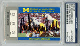 Bo, Schembechler Signed 11/25/89 Michigan Ticket Stub Last Home Game PSA 42635