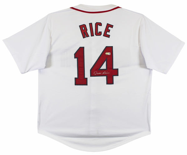 Jim Rice Signed Boston Red Sox Jersey (Beckett) 1978 A.L. MVP / 8xAll Star O.F.