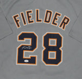 Tigers AllStar PRINCE FIELDER Signed Custom Replica DETROIT Grey Jersey AUTO JSA