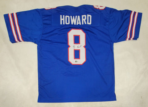 OJ HOWARD SIGNED AUTOGRAPHED PRO STYLE XL CUSTOM JERSEY BECKETT QR CODE COA