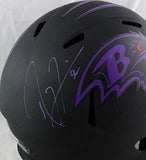 Ray Lewis Autographed Baltimore Ravens F/S Eclipse Speed Helmet - Beckett Auth