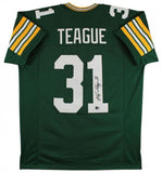 George Teague Signed Green Bay Packers Jersey (Beckett) Alabama Crimson Tide D.B