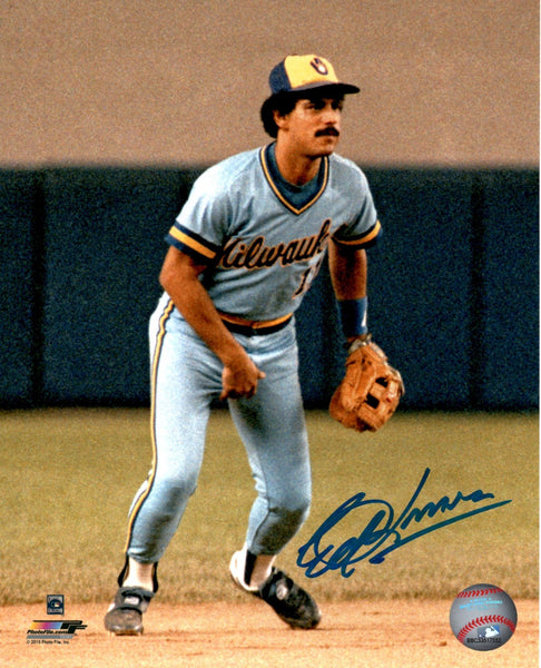 Brewers Infielder ED ROMERO Signed 8x10 Photo #2 AUTO - 1982 World Series