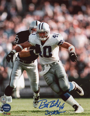 Bill Bates Autographed/Signed Dallas Cowboys 8x10 Photo Beckett 40477
