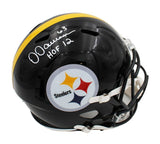 Dermontti Dawson Signed Pittsburgh Steelers Speed Full Size Helmet w- "HOF 12