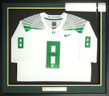 OREGON MARCUS MARIOTA AUTOGRAPHED SIGNED FRAMED WHITE NIKE JERSEY MM HOLO 89826
