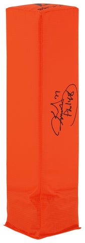 Karl Mecklenburg Signed BSN Orange Football Endzone Pylon - (SCHWARTZ COA)