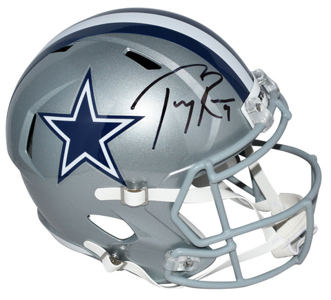 TONY ROMO AUTOGRAPHED DALLAS COWBOYS FULL SIZE SPEED HELMET BECKETT
