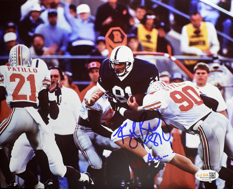 Kyle Brady Penn State Signed/Inscribed 8x10 Photo Witness JSA 205835