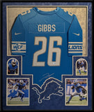 SUEDE FRAMED DETROIT LIONS JAHMYR GIBBS AUTOGRAPHED SIGNED NIKE JERSEY FANATICS