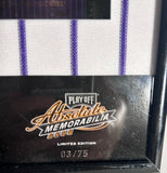 Juan Pierre Colorado Rockies Autographed Framed Jersey Patch & Card COA LE 03/75