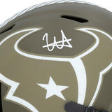 Will Anderson Jr. Texans Signed Riddell 2022 Salute to Service Replica Helmet