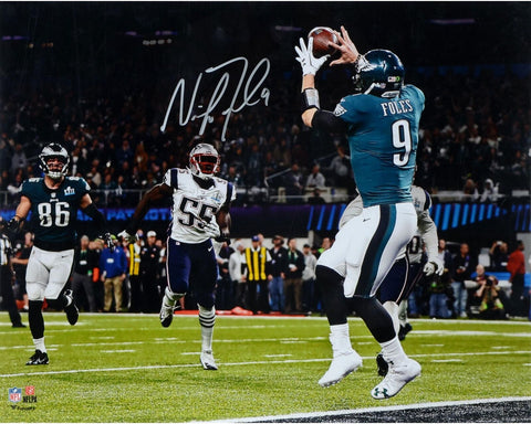 Nick Foles Eagles Super Bowl LII Champs Signed 16x20 Catching Touchdown Photo
