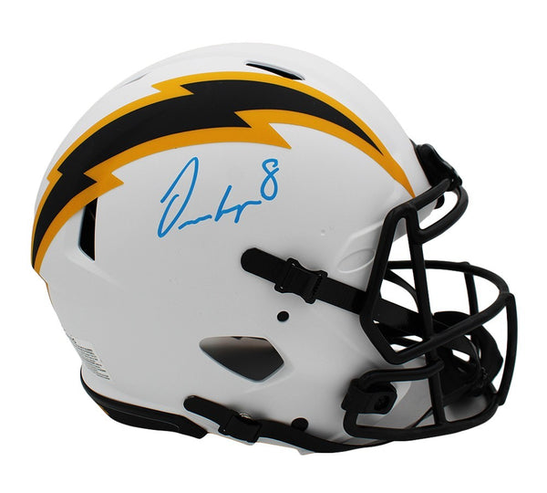 Omarion Hampton Signed Los Angeles Chargers Speed Authentic Lunar NFL Helmet