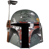 Temuera Morrison Autographed Star Wars Black Series Boba Fett Weathered Helmet