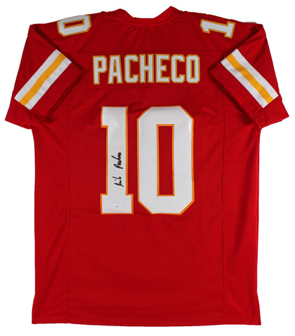 Isiah Pacheco Authentic Signed Red Pro Style Jersey Autographed JSA