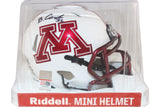Blake Cashman Autographed Minnesota Gophers Mini Helmet Beckett Witness 52790