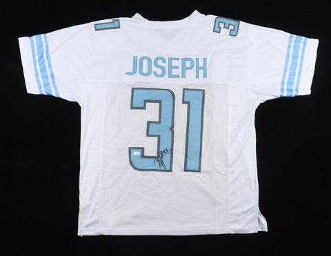 Kerby Joseph Signed Detroit Lions Jersey (JSA COA) 2022 3rd Round Draft Pick DB