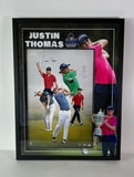 Justin Thomas Autographed 16x24 Photo in Custom LED Frame ( 25.5"x33.5") UDA