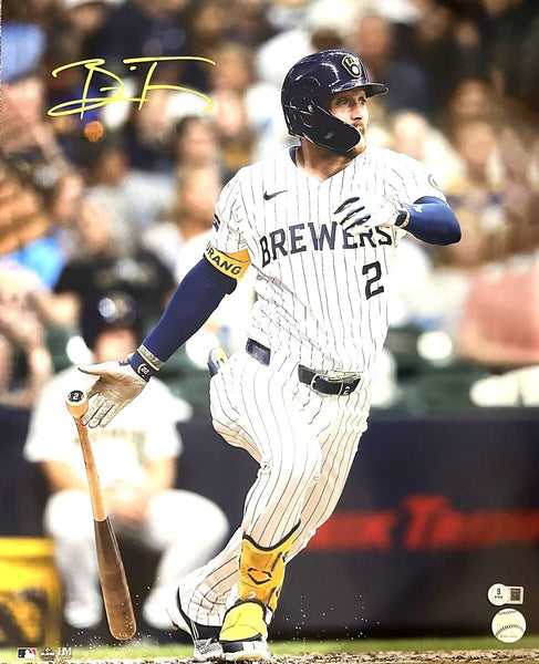 Milw Brewers Gold Glover BRICE TURANG Signed 16x20 Photo #8 AUTO - BAS