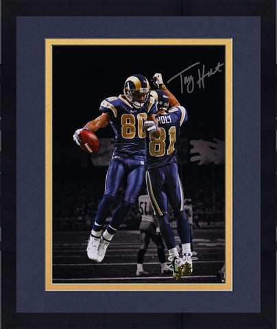 Framed Torry Holt St. Louis Rams Signed 16" x 20" Running Photo