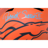 Patrick Surtain Autographed Denver Broncos F/S Rave Helmet Beckett WIT 53137