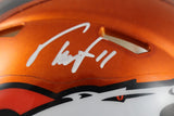 Troy Franklin Autographed/Signed Denver Broncos Flash Mini Helmet Beckett 59403
