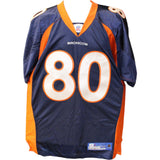 Rod Smith Signed Denver Broncos Blue Reebok Jersey Sz 48 Beckett 44670