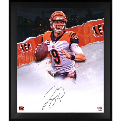 Joe Burrow Autographed Bengals "In Focus" Framed 20" x 24" Photograph Fanatics