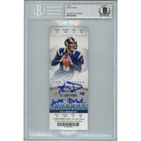 Aaron Donald Autographed Los Angeles Rams NFL Debut Ticket Stub Beckett 43855