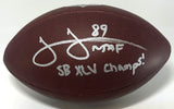 Packers JAMES JONES Signed NFL Replica Wilson Football AUTO w/ SB Champs - JSA
