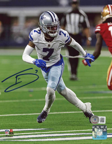Trevon Diggs Autographed/Signed Dallas Cowboys 8x10 photo Beckett 40258