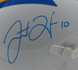 Justin Herbert Autographed Full Size Speed Authentic Helmet Chargers Beckett