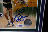 Larry Bird and Magic Johnson 2 Dual Autographed 8x10 Photos Framed PSA LOA