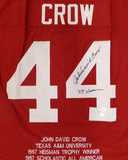 Texas A&M John David Crow Autographed Maroon Jersey "57 Heisman" JSA #W419527