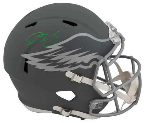 Donovan McNabb Signed Eagles SLATE Riddel Full Size Rep Helmet - (SCHWARTZ COA)