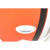 Denzel Ward Autographed/Signed Cleveland Browns VSR4 Mini Helmet JSA 53095