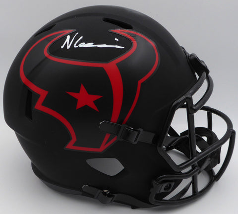 Nico Collins Autographed Eclipse Full Size Helmet Texans Beckett 1W433067