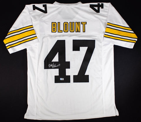 Mel Blount Signed Pittsburgh Steelers Jersey (GTSM) 5xPro Bowl Defensive Back