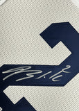 Framed Autographed/Signed Blake Corum 35x39 Michigan White Jersey BAS COA