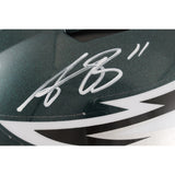 AJ Brown Autographed Philadelphia Eagles SpeedFlex Helmet Beckett Witness 49798
