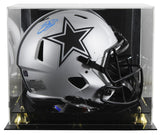 Cowboys Emmitt Smith Signed Rave Full Size Speed Proline Helmet w/ Case BAS Wit