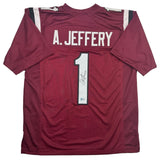 Autographed/Signed Alshon Jeffery South Carolina Maroon College Jersey BAS COA