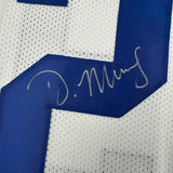 Framed Autographed/Signed DeMarco Murray 35x39 Dallas White Jersey JSA COA