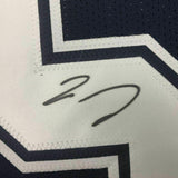 FRAMED Autographed/Signed JAYLON SMITH 33x42 Dallas Blue Jersey PSA/DNA COA Auto