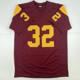 Autographed/Signed OJ O.J. Simpson USC Maroon College Football Jersey JSA COA